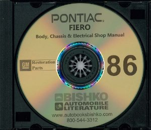 1986 Pontiac Fiero Factory Shop Service Manual
