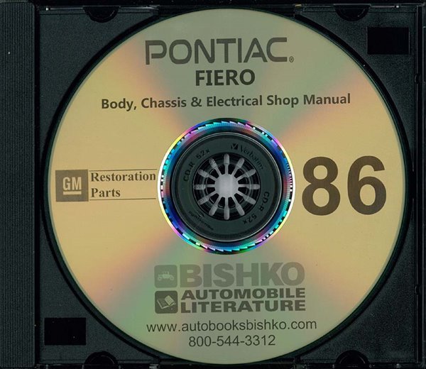 1986 Pontiac Fiero Factory Shop Service Manual