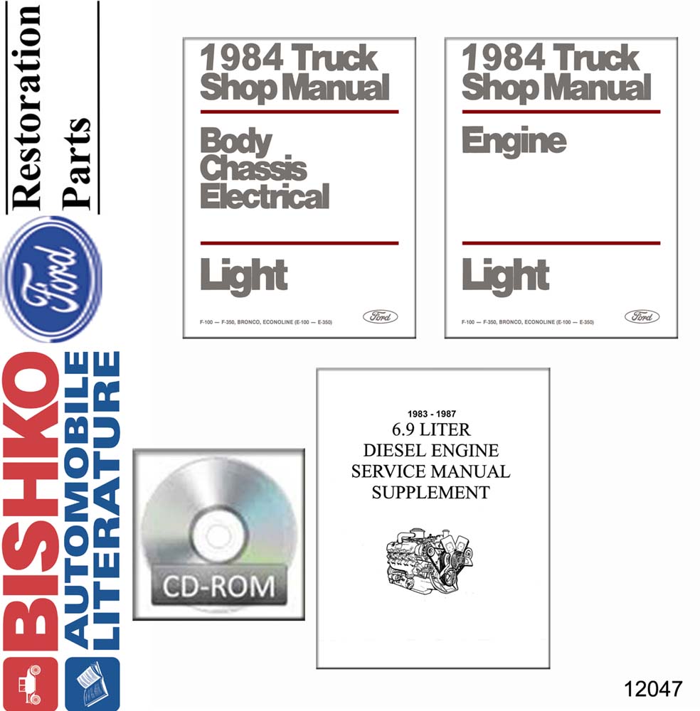 1984 FORD ECONOLINE, BRONCO, F100-F350, PICKUP Body, Chassis & Electrical Service Manual