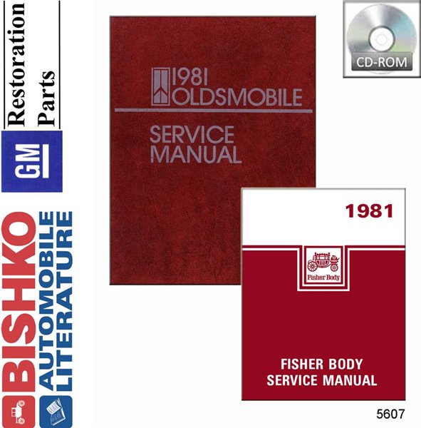 1981 Oldsmobile ALL MODELS FISHER BODY Factory Shop Service Manual