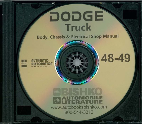1948–1949 Dodge Truck All Models Factory Shop Service Manual