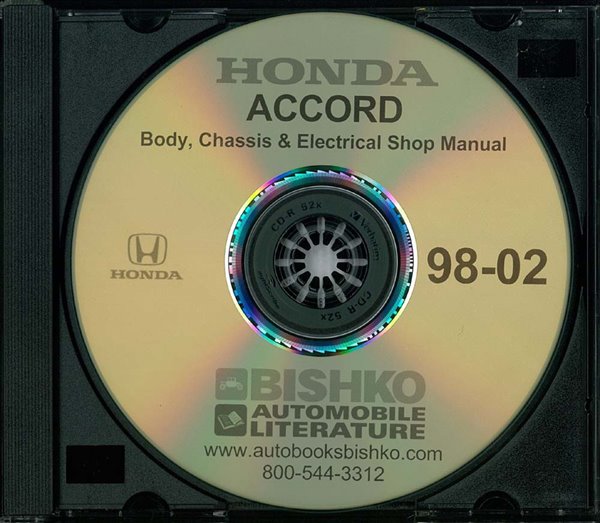 1998–2002 Honda Accord Factory Shop Service Manual