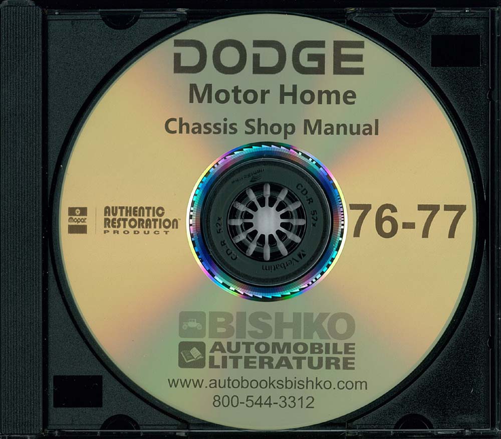 1976-77 DODGE MOTOR HOME Chassis & Electrical Repair Service Manual
