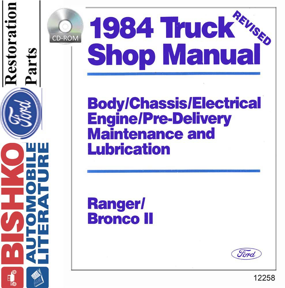 1983-1984 FORD BRONCO II RANGER Body, Chassis & Electrical Service Manual