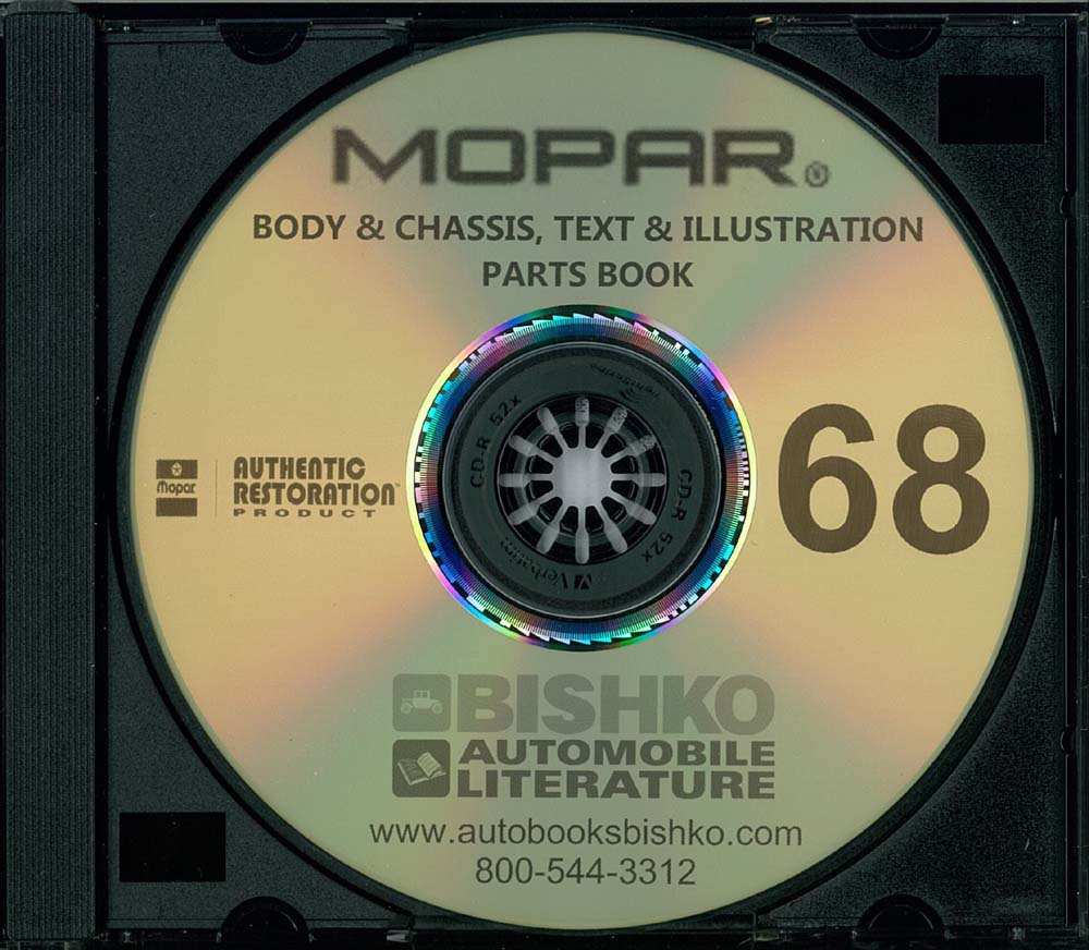 1968 Mopar Chrysler Dodge Desoto Plymouth Parts Numbers Book List PDF Interchange
