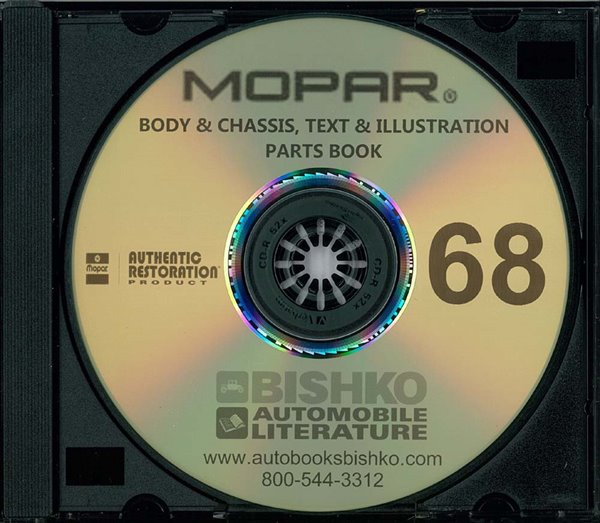 1968 Mopar Chrysler Dodge Desoto Plymouth Parts Numbers Book List PDF Interchange