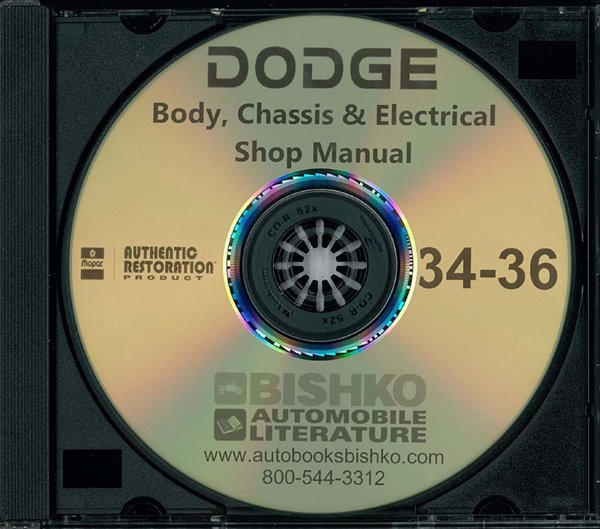 1934–1936 Dodge All Models Factory Shop Service Manual