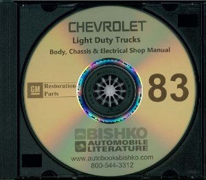 1983 Chevrolet C10, C20, C30, K10, K20, K30 Light Duty, G