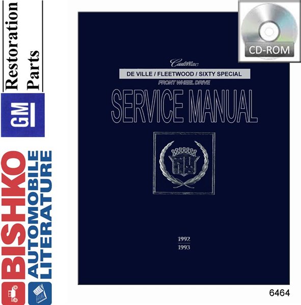 1992–1993 Cadillac Deville, Fleetwood Factory Shop Service Manual
