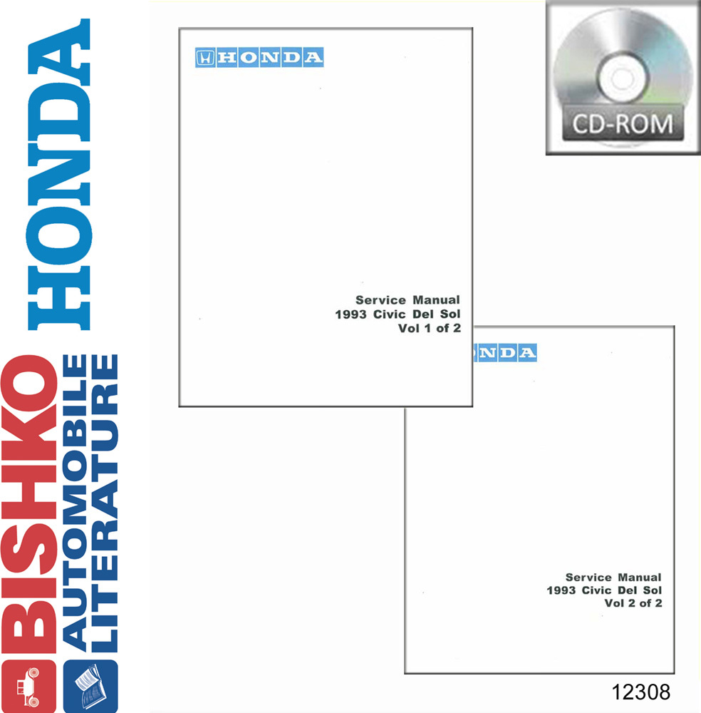 1993 Honda Civic Del Sol Factory Shop Service Manual
