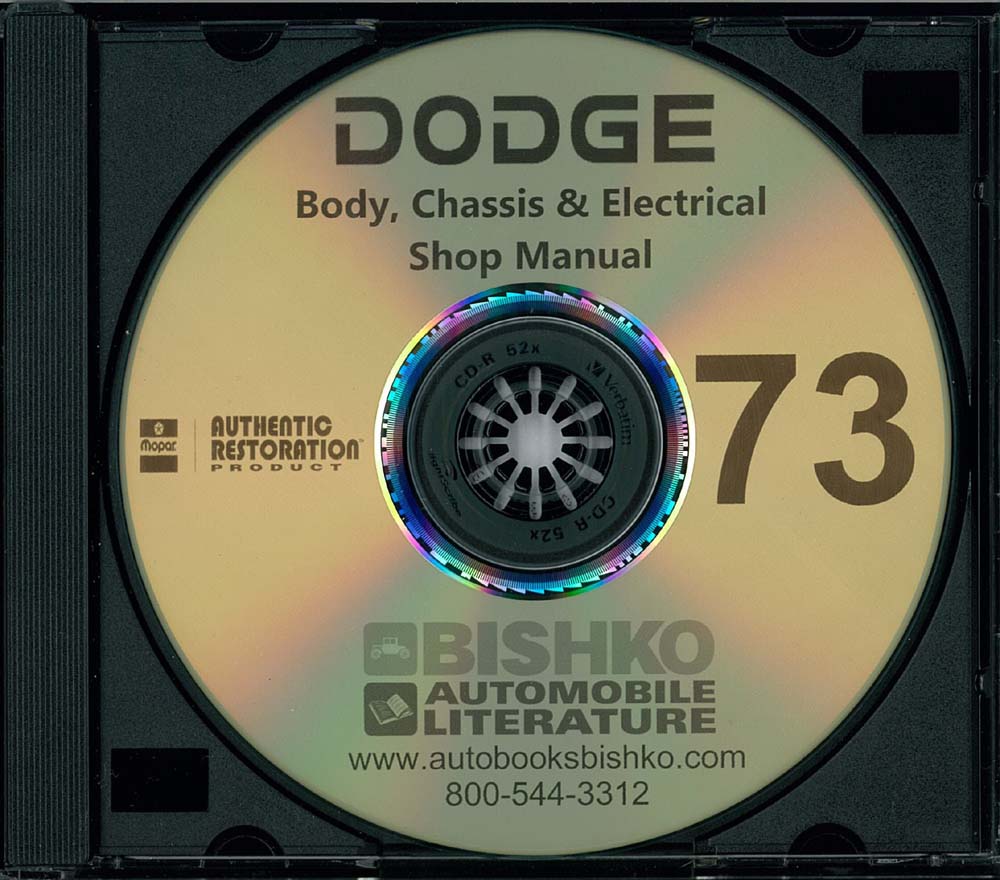 1973 DODGE Body, Chassis & Electrical Service Manual