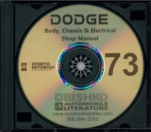 1973 Dodge All Models Factory Shop Service Manual