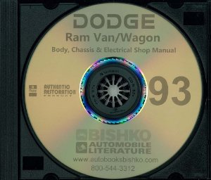 1993 Dodge Truck Ram Van, Ram Wagon Factory Shop Service Manual