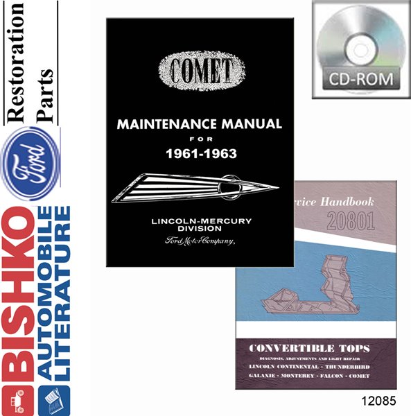 1961 1962 1963 Mercury Comet Shop Service Repair Manual PDF