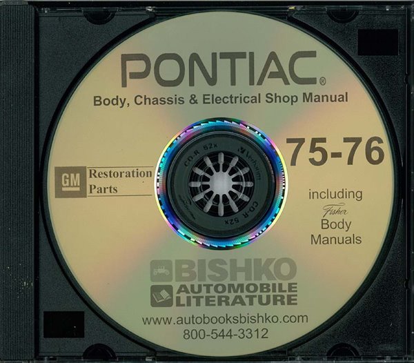 1975–1976 Pontiac ALL MODELS FISHER BODY Factory Shop Service Manual