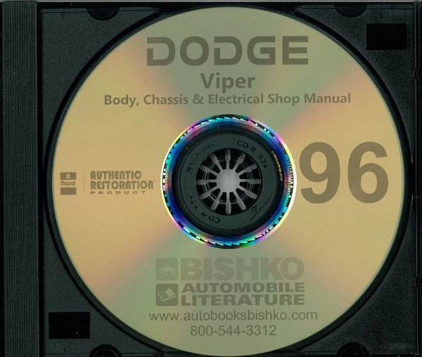 1996 Dodge Viper Factory Shop Service Manual