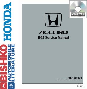 1992 Honda Accord Factory Shop Service Manual