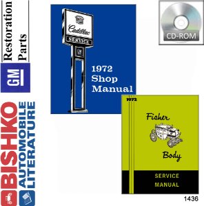 1972 Cadillac ALL MODELS FISHER BODY Factory Shop Service Manual