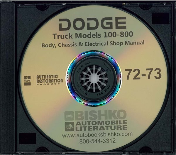 1972–1973 Dodge Light Duty, Medium Duty Truck Factory Shop Service Manual