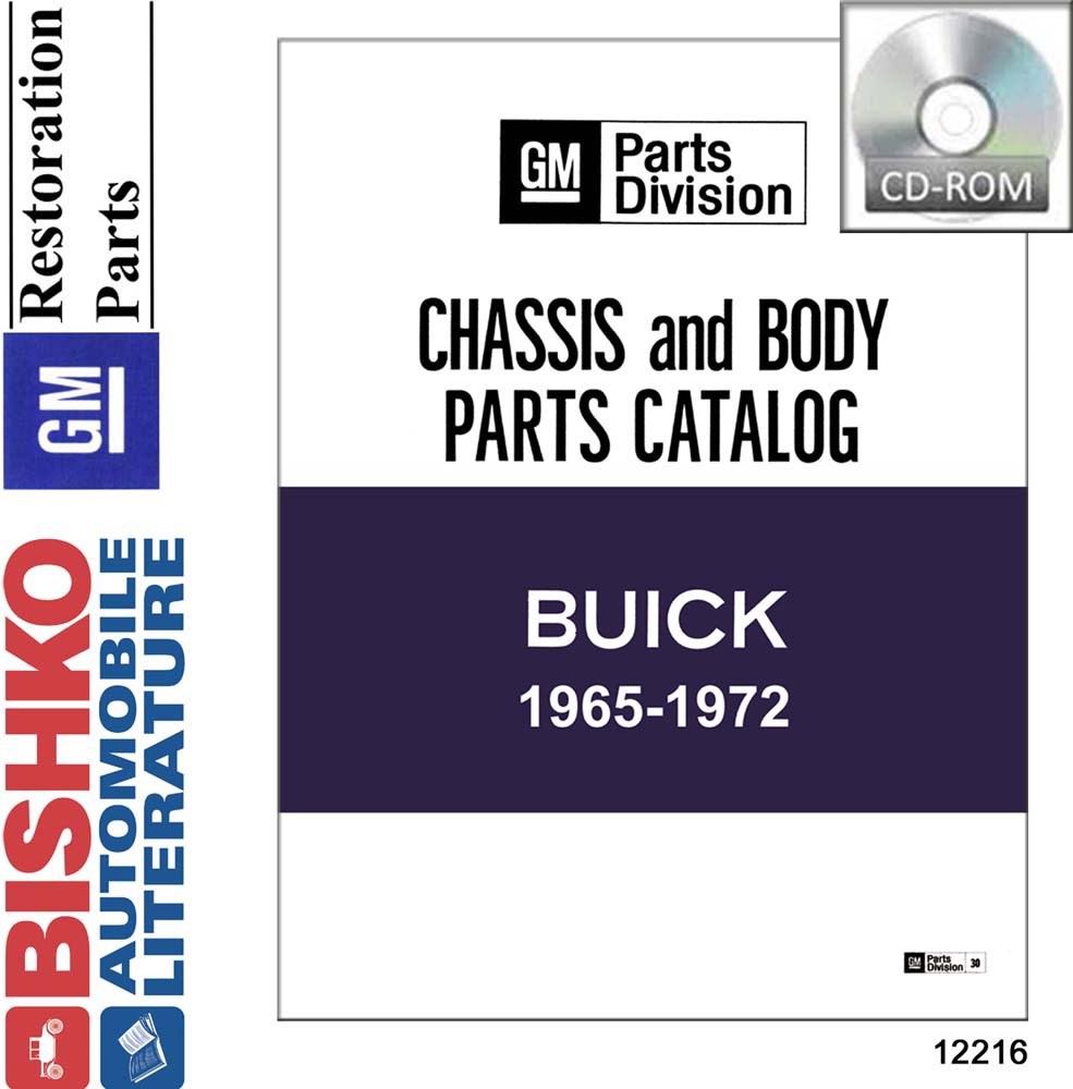 1965-1972 BUICK Body & Chassis, Text & Illustration Parts Book