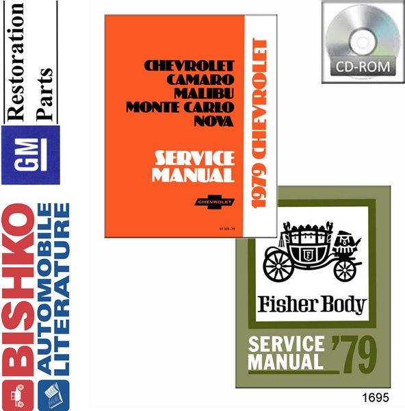 1979 Chevrolet All Models Fisher Body NO CORVETTE Factory Shop Service Manual