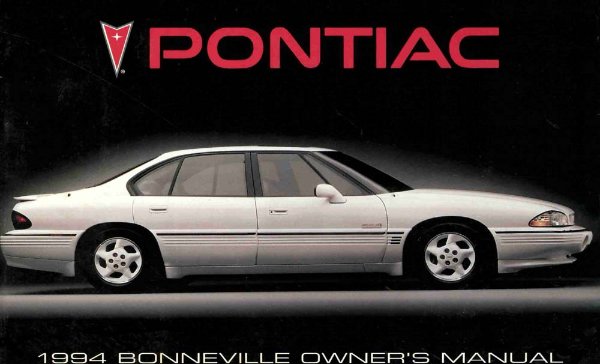 1994 Pontiac Bonneville Owner's Manual