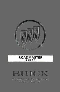 1992 Buick Roadmaster Owner's Manual