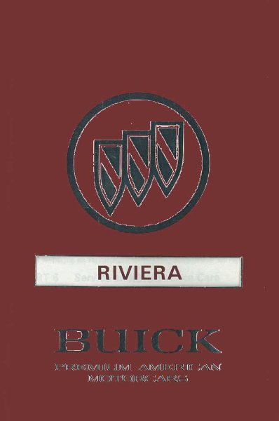1991 Buick Riviera Owner's Manual