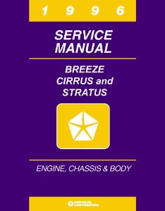 1996 Chrysler Cirrus, Stratus, Breeze Factory Shop Service Manual