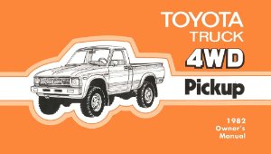1982 Toyota 4WD Pickup Owner's Manual