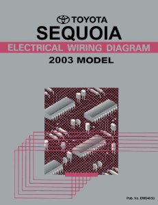 2003 Toyota Sequoia Wiring Diagrams Manual