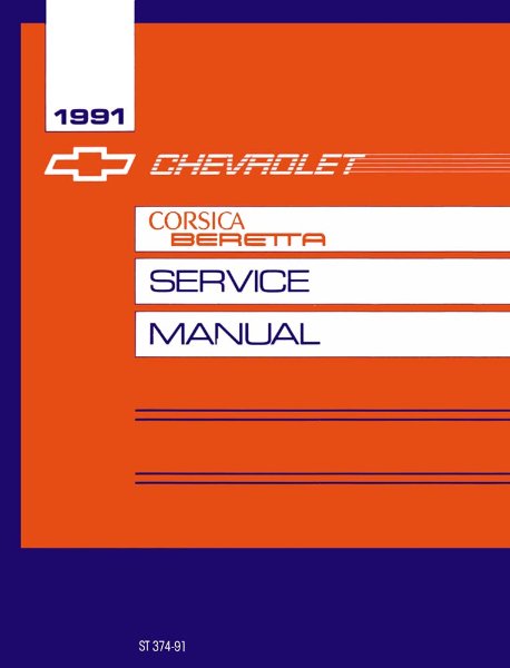 1991 Chevrolet Corsica, Beretta Factory Shop Service Manual