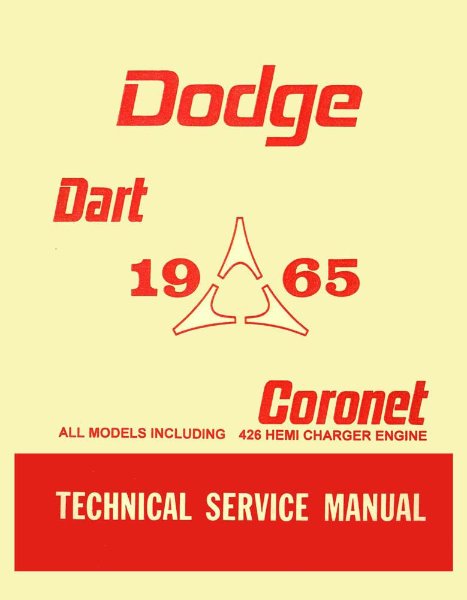 1965 Dodge Coronet, Dart Factory Shop Service Manual