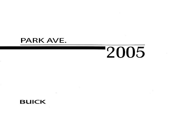 2005 Buick Park Avenue Owner's Manual