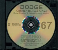 1967 DODGE CHARGER, CORONET & DART Body, Chassis & Electrical Repair Shop Manual sample image