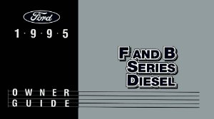 1995 Ford Medium & Heavy Duty Truck Owner's Manual