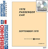 1976 MOPAR (CHRYSLER, PLYMOUTH & DODGE) Body & Chassis, Text & Illustration Part Book sample image