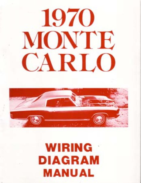 1970 Chevrolet Monte Carlo Wiring Diagrams Manual