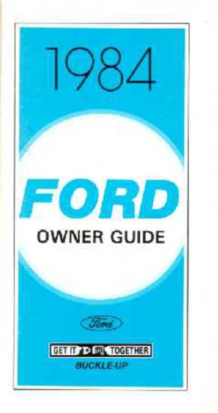 1984 Ford Crown Victoria Owner's Manual