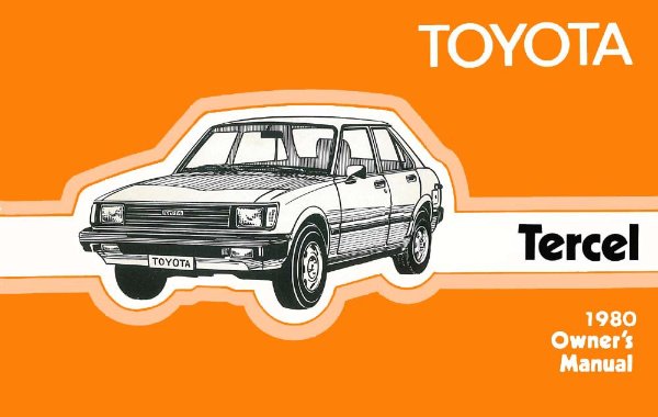 1980 Toyota Tercel Owner's Manual