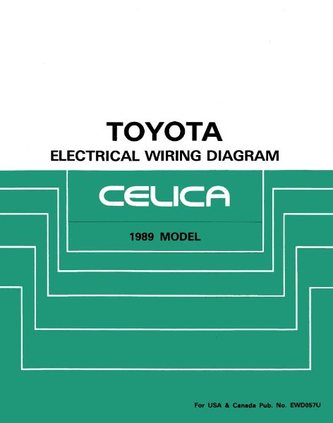 1989 Toyota Celica Wiring Diagrams Manual