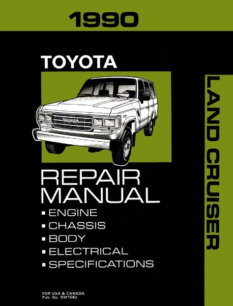 1990 Toyota Land Cruiser Factory Shop Service Manual