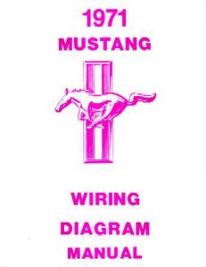 1971 Ford Mustang Wiring Diagrams Manual