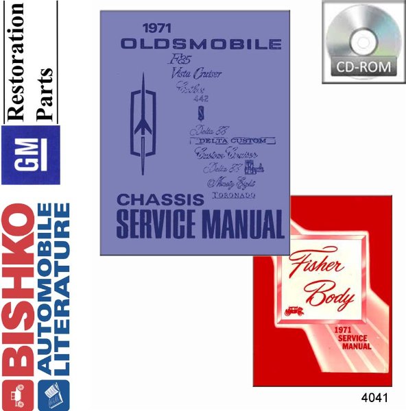 1971 Oldsmobile ALL MODELS FISHER BODY Factory Shop Service Manual