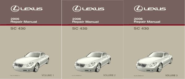 2006 Lexus SC 430 Factory Shop Service Manual