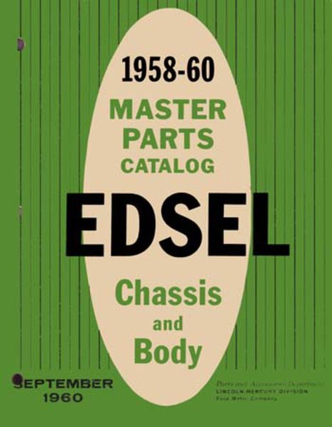 1958–1960 Edsel All Models Parts Book