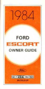 1984 Ford Escort Owner's Manual