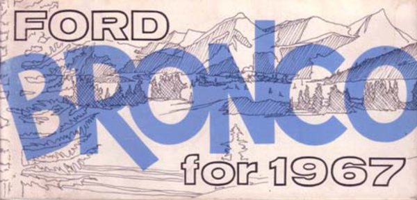 1967 Ford Bronco Owner's Manual