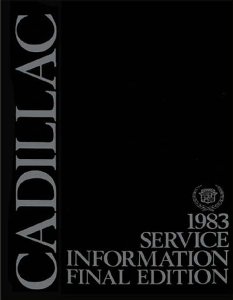 1983 Cadillac NO CIMARRON - CHASSIS Factory Shop Service Manual
