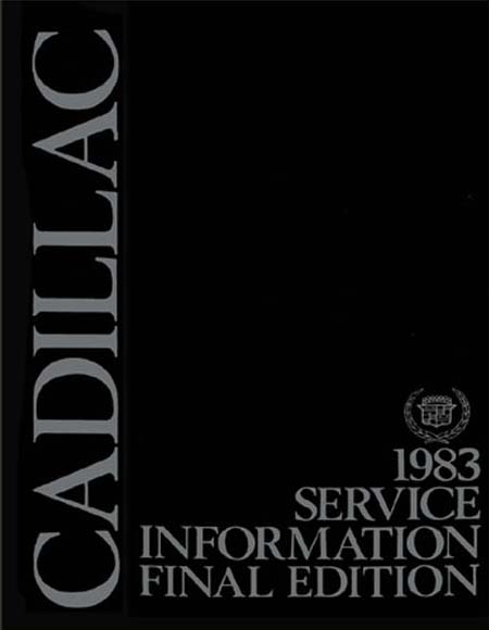 1983 Cadillac NO CIMARRON - CHASSIS Factory Shop Service Manual